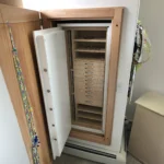 walk-in closet with safe