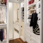 Custom-made luxury safe seamlessly integrated into a modern interior design